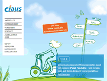 Tablet Screenshot of claus-gmbh.de